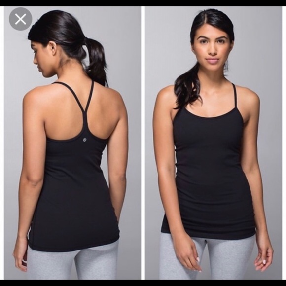 Black lululemon power y tank top size 4 - Picture 3 of 3